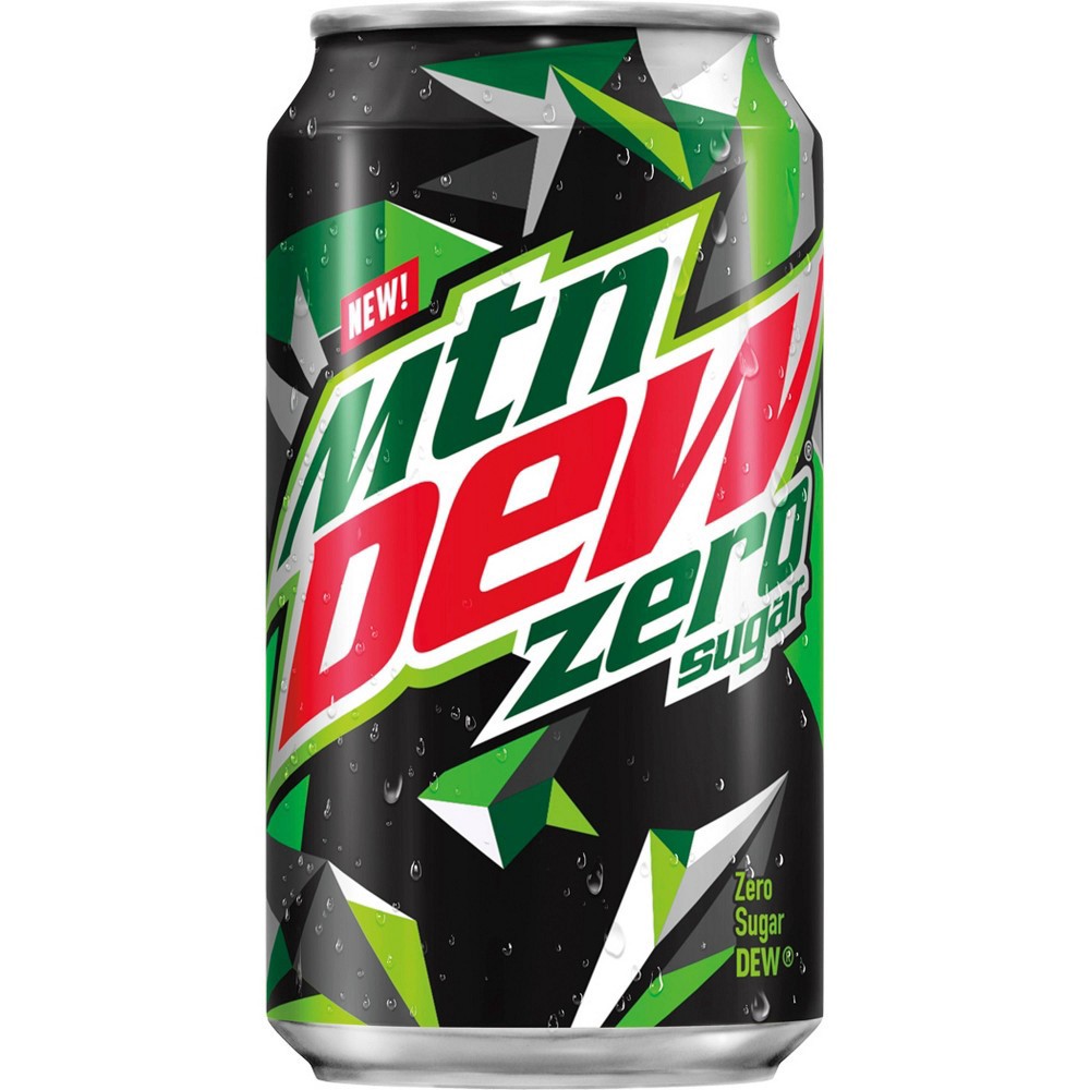slide 2 of 2, Mountain Dew Soda, Zero Sugar, 12 ct; 12 fl oz