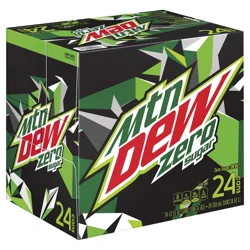 Mountain Dew Zero Sugar Soda - 24 ct