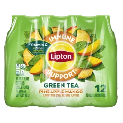 Lipton Green Tea, Pineapple Mango - 12 ct