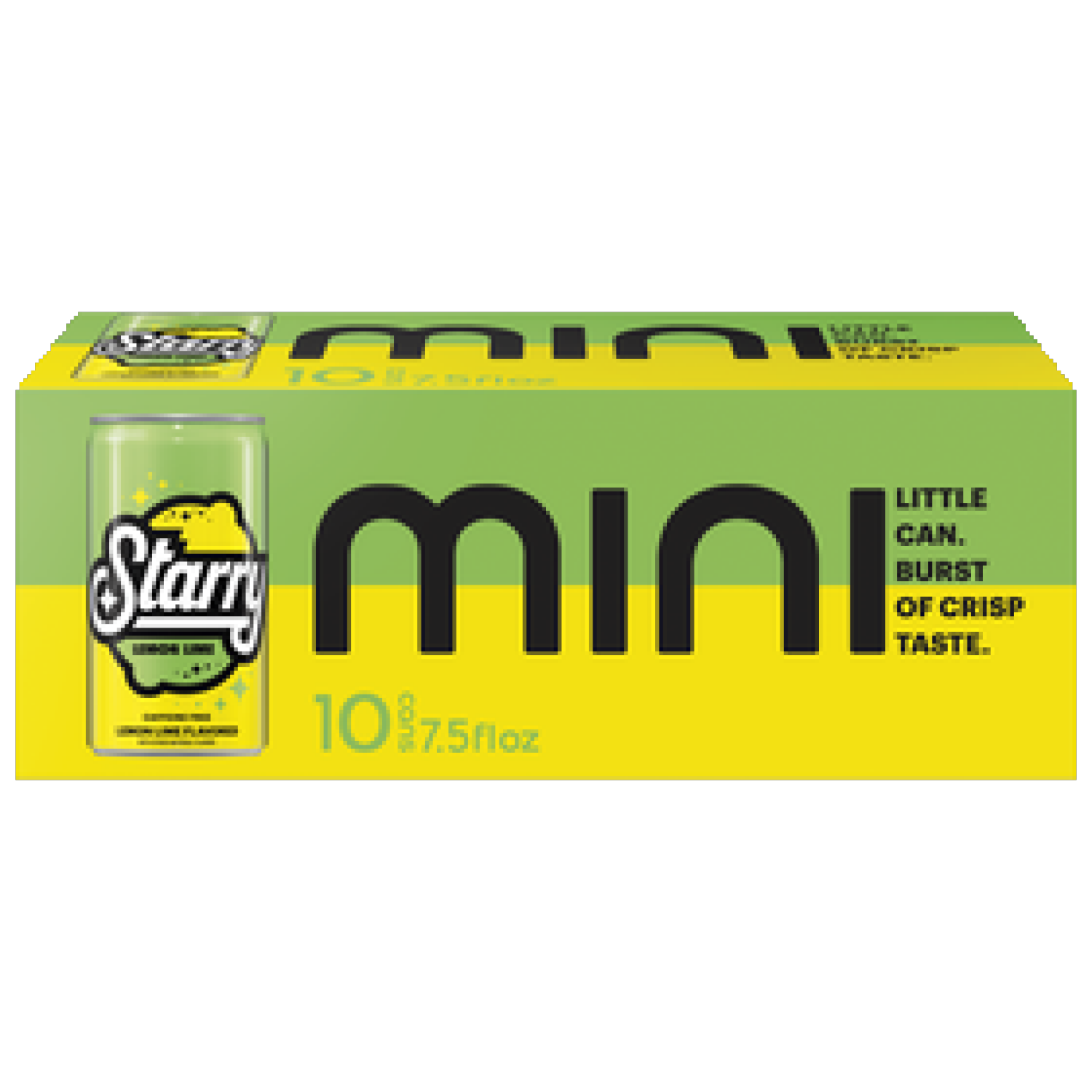 slide 1 of 2, Starry Lemon Lime Caffeine Free Soda Mini Cans, 10 ct; 7.5 oz