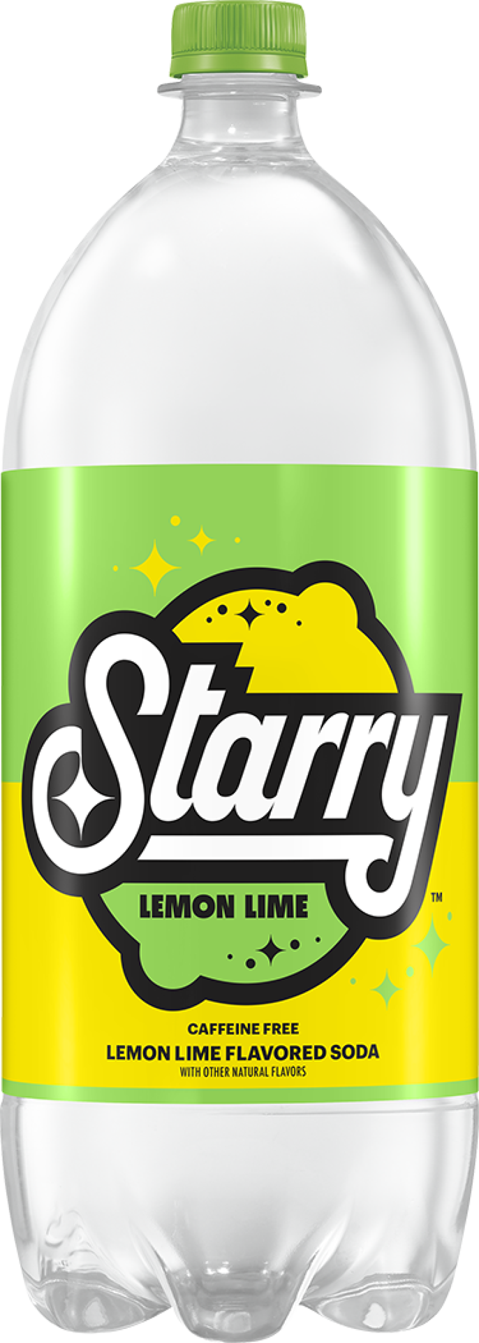 slide 1 of 2, Starry Lemon Lime Soda, Caffeine Free, 2.1 qt