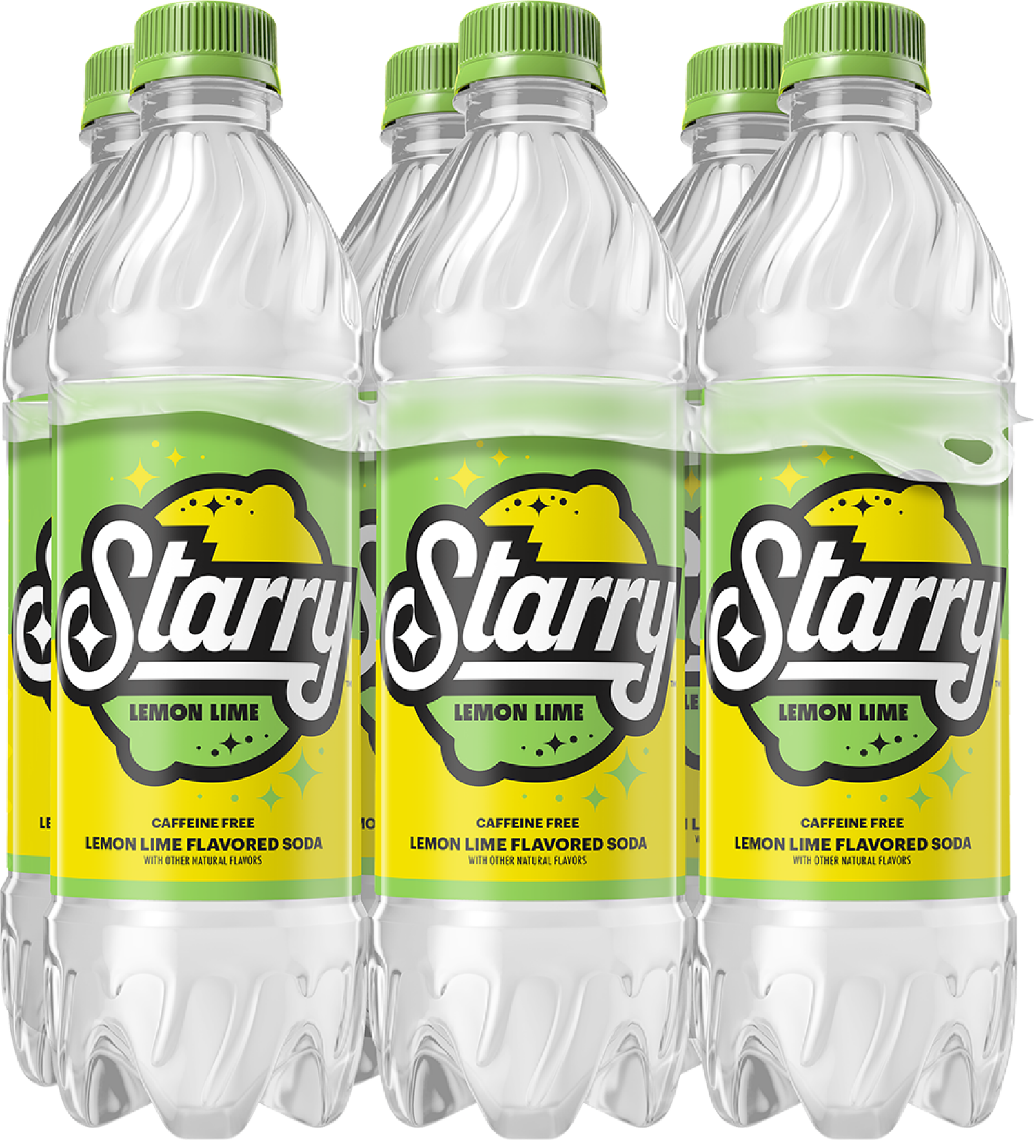 slide 1 of 1, Starry Lemon Lime Soda, Caffeine Free - 6 ct, 6 ct; 16.9 fl oz