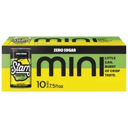 Starry Zero Sugar Lemon Lime Soda, Caffeine Free, Mini Cans
