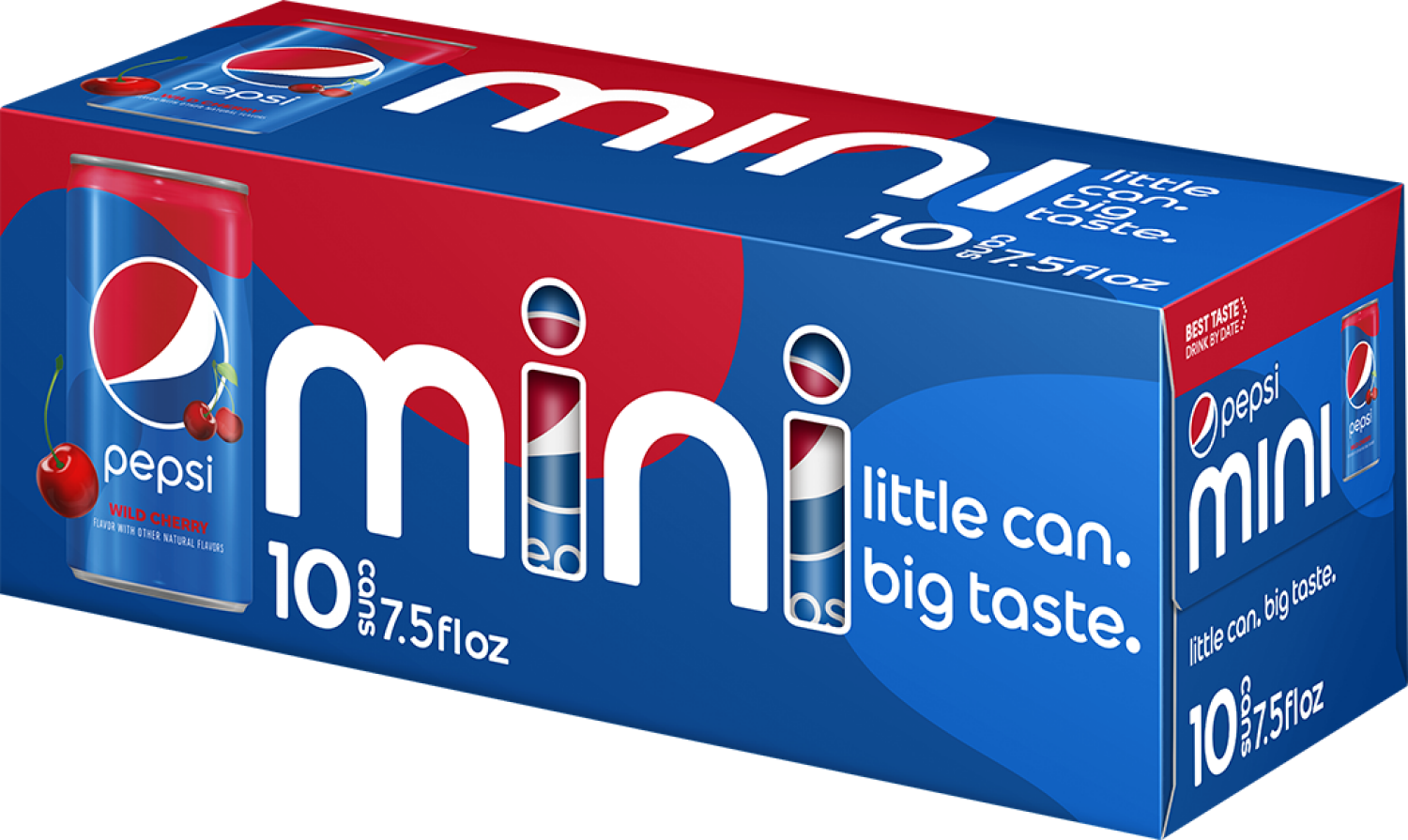 slide 3 of 3, Pepsi Soda, Wild Cherry, Mini - 10 ct, 10 ct; 7.5 oz