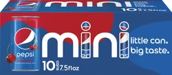 Pepsi Soda, Wild Cherry, Mini - 10 ct