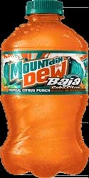 Mountain Dew Baja Cabo Citrus Dew Tropical Citrus Punch 20 Fl Oz