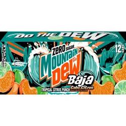 Mountain Dew Zero Sugar Baja Cabo Citrus Soda