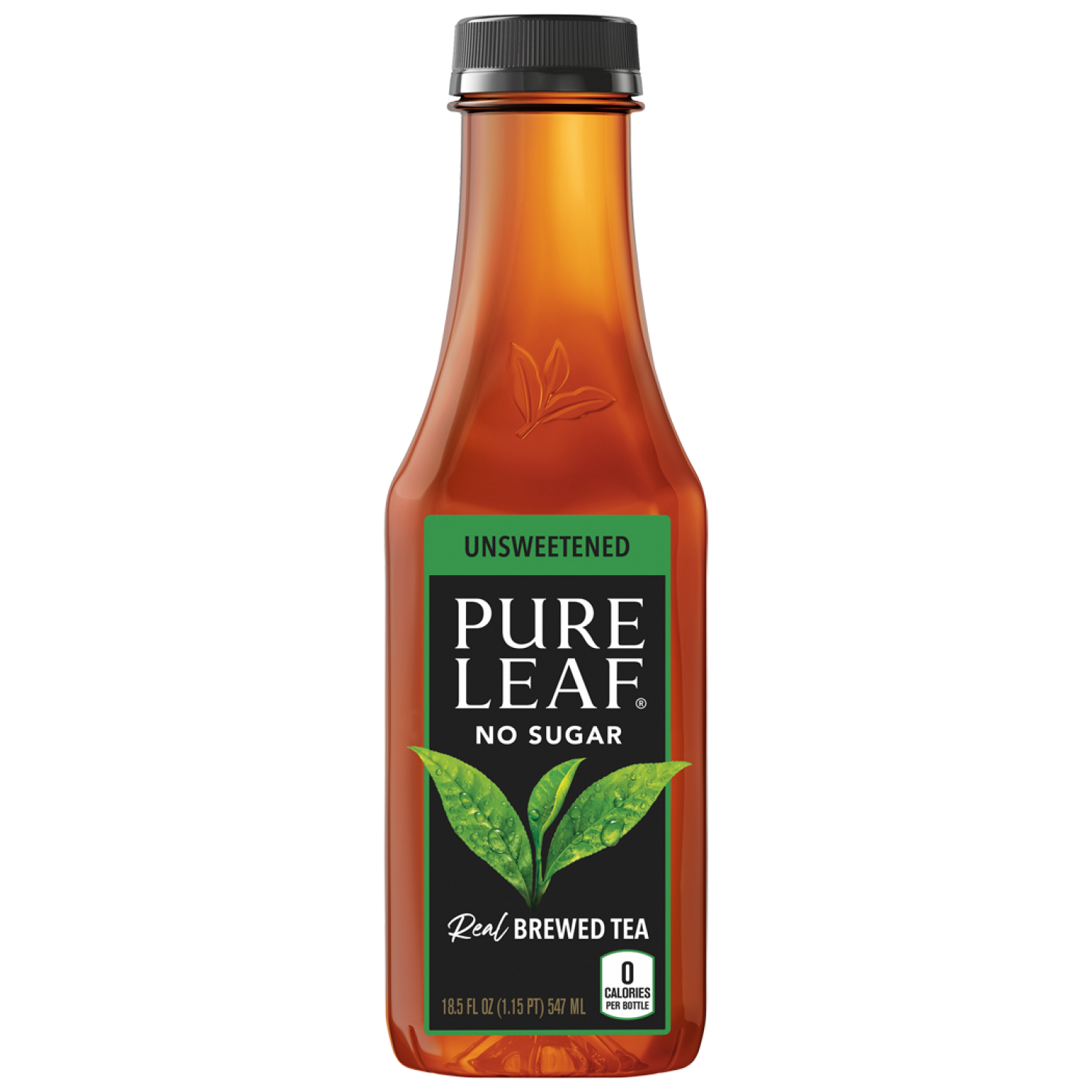 slide 1 of 1, Pure Leaf Real Brewed Tea Unsweetened Black Tea - 18.50 fl oz, 18.5 fl oz