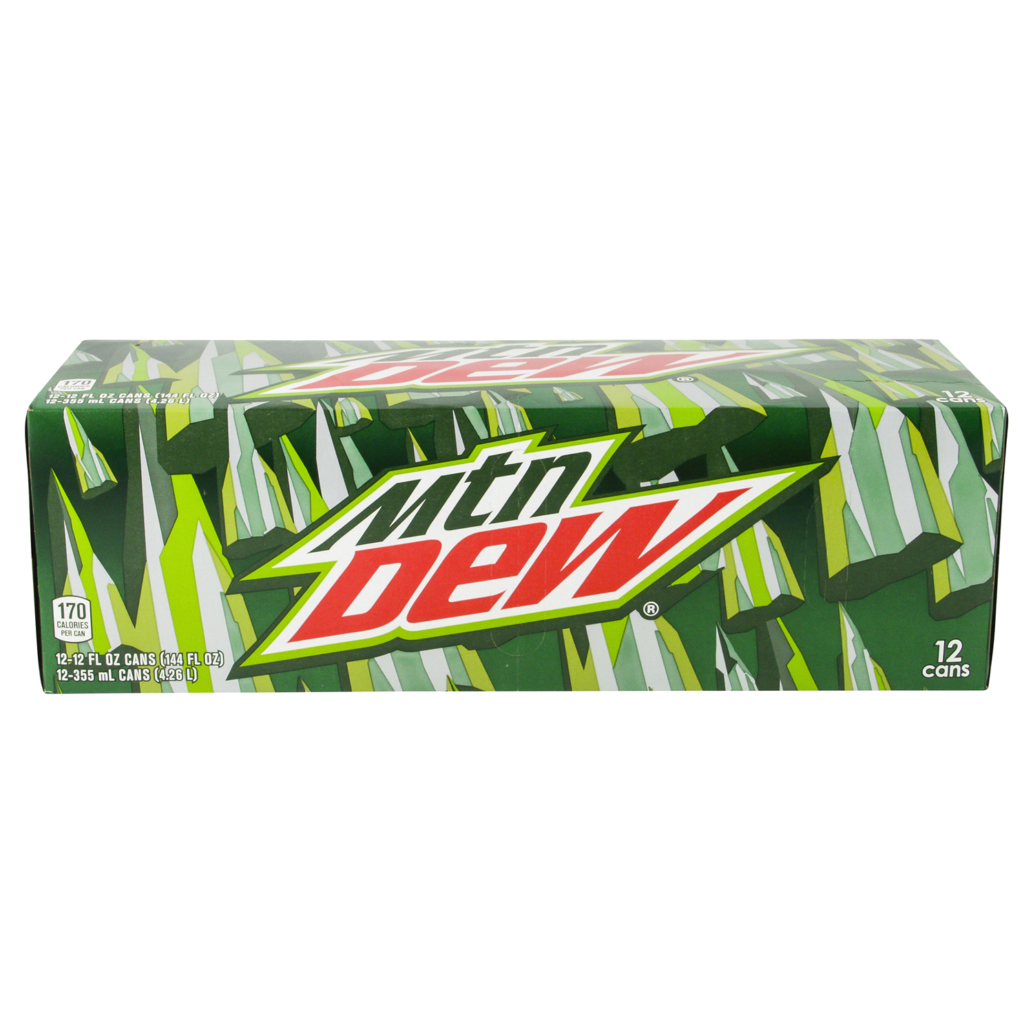 slide 1 of 4, Mountain Dew Soda Citrus 12 Fl Oz, 12 Count, 12 ct