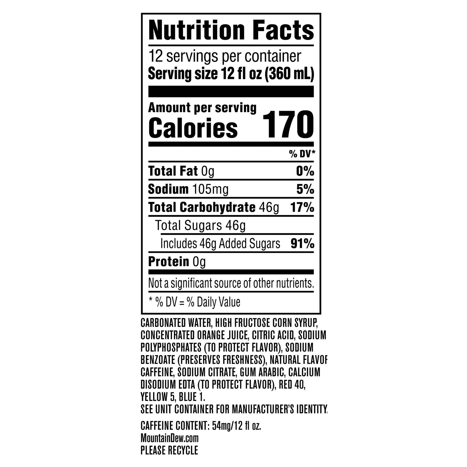 slide 2 of 2, Diet Mountain Dew Zero Sugar Soda Cans, 12 ct; 12 oz
