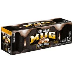 Mug Zero Sugar Soda Root Beer - 12 ct; 12 oz