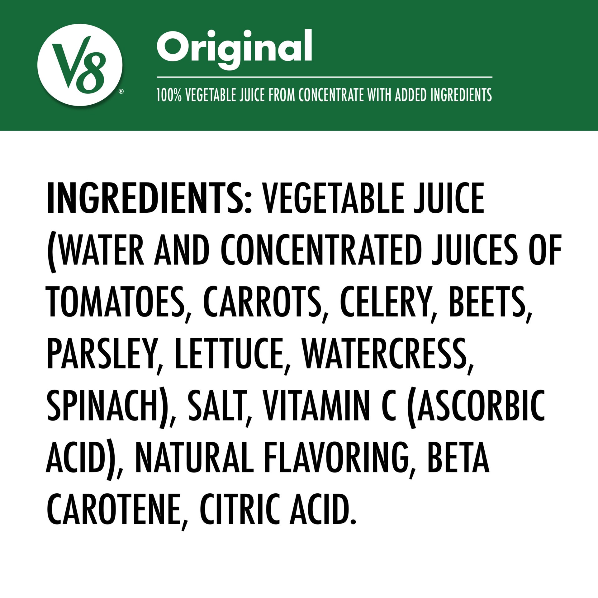 slide 7 of 7, V8 Original 100% Vegetable Juice - 46 Fl. Oz., 46 fl oz