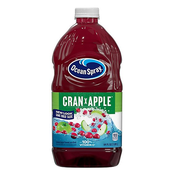 slide 1 of 8, Ocean Spray Juice Cran-Apple - 64 Fl. Oz., 64 fl oz