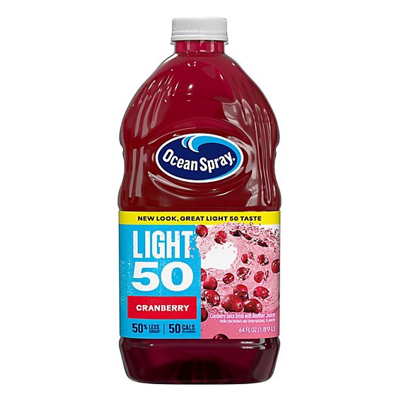 slide 1 of 8, Ocean Spray Light Juice Cranberry - 64 Fl. Oz., 64 fl oz