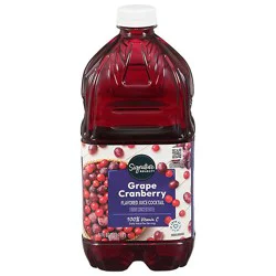 Signature Select Juice Cocktail Grape Cranberry - 64 Fl. Oz.