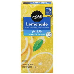 Signature Select Drink Mix Sugar Free Lemon Lite - 6-0.53 Oz