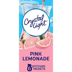 Crystal Light Pink Lemonade Naturally Flavored Powdered Drink Mix - 6 Count