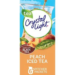 Crystal Light Peach Iced Tea Artificially Flavored Powdered Drink Mix - 6 Count