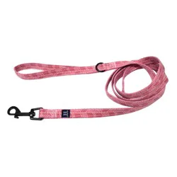 Hamilton Eco Venture Bamboo 6' Leash with Accessory Ring - Pink
