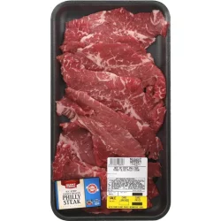 Market District Beef New York Strip Philly Steak Thinly Shaved, Choice, Value Pack