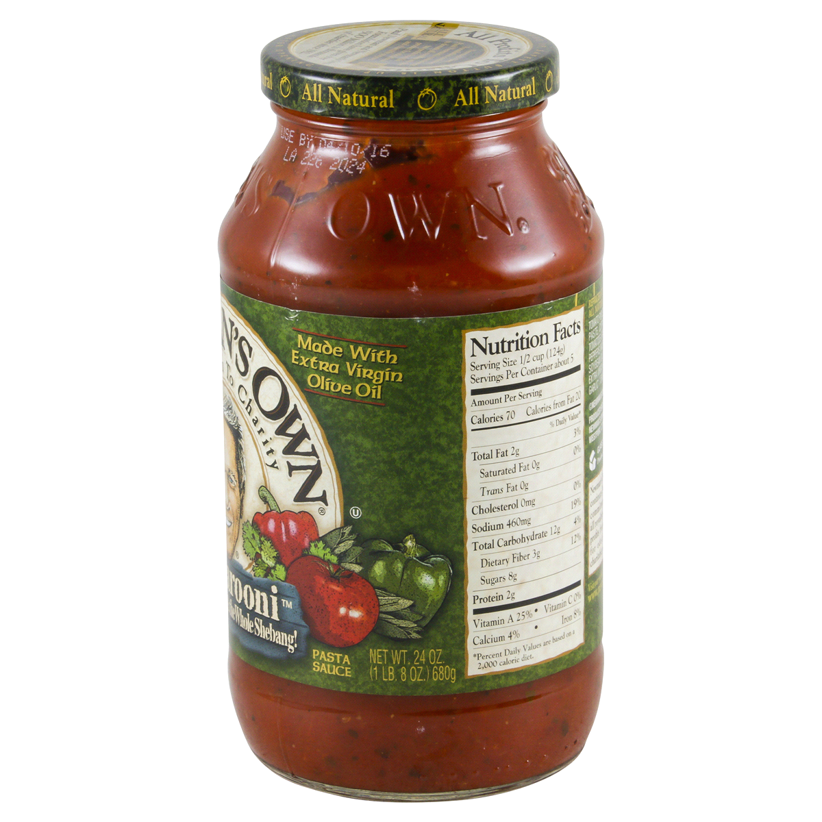 slide 2 of 4, Newman's Own Sockaroo Pasta Sauce, 24 oz