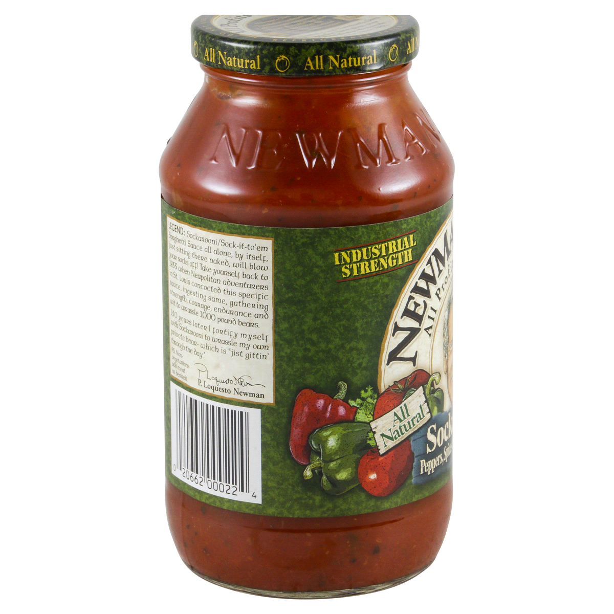 slide 4 of 4, Newman's Own Sockaroo Pasta Sauce, 24 oz