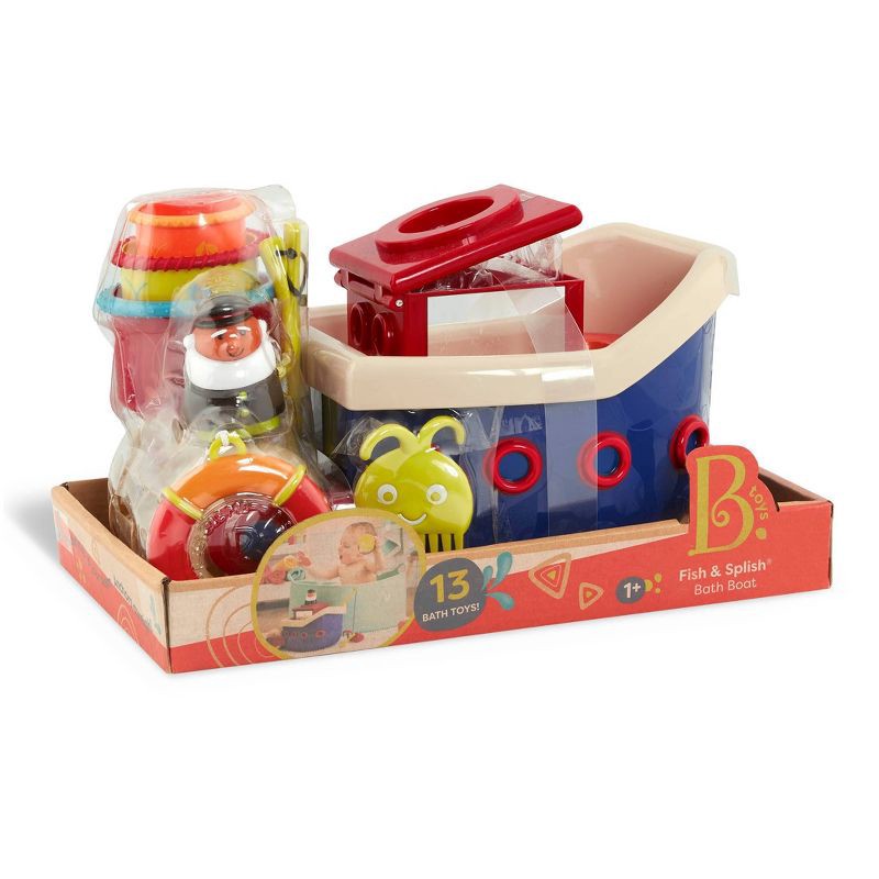 slide 9 of 9, B. toys Bath Toy Set - Fish and Splish, 1 ct