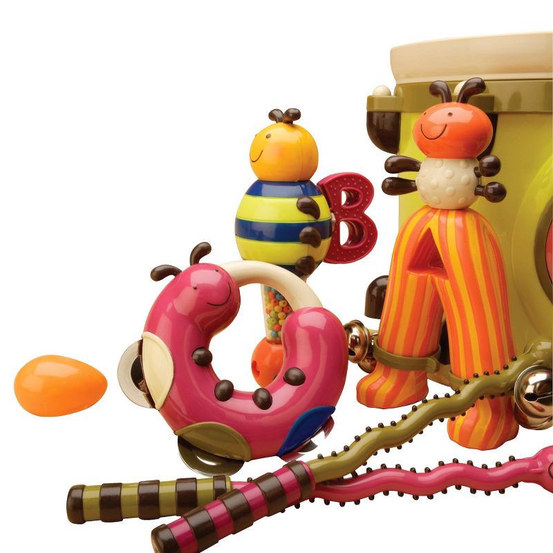 slide 8 of 10, B. toys Toy Drum Set 7 Instruments - Parum Pum Pum, 1 ct