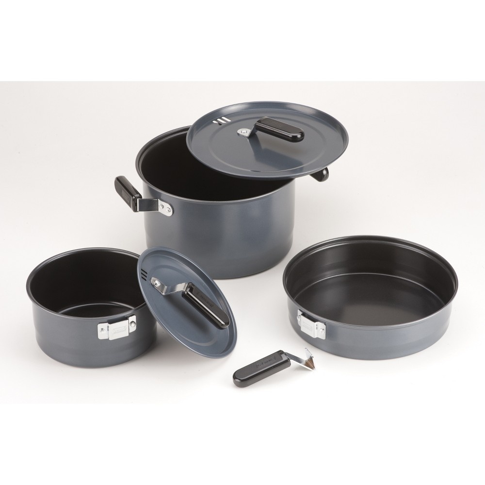 slide 2 of 5, Coleman Family Cook Set - Black, 3 ct