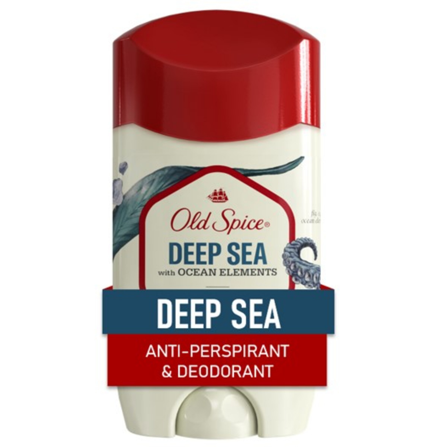 slide 1 of 5, Old Spice Men's Antiperspirant & Deodorant Deep Sea with Ocean Elements, 24/7 Sweat and Odor Protection, 2.6 oz, 2.6 oz