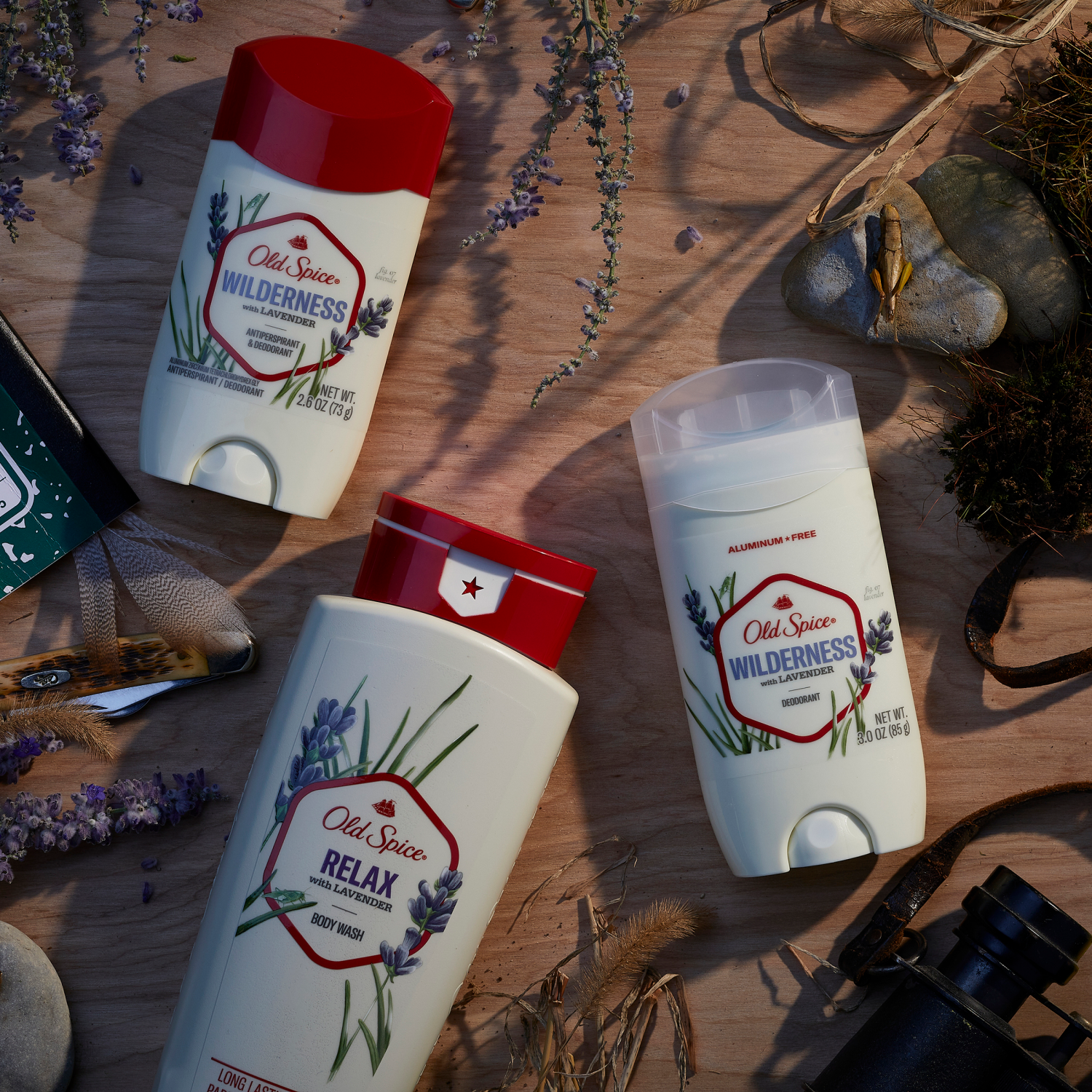 slide 2 of 8, Old Spice Men's Antiperspirant & Deodorant Wilderness with Lavender, 24/7 Sweat Protection, 2.6oz, 2.6 oz