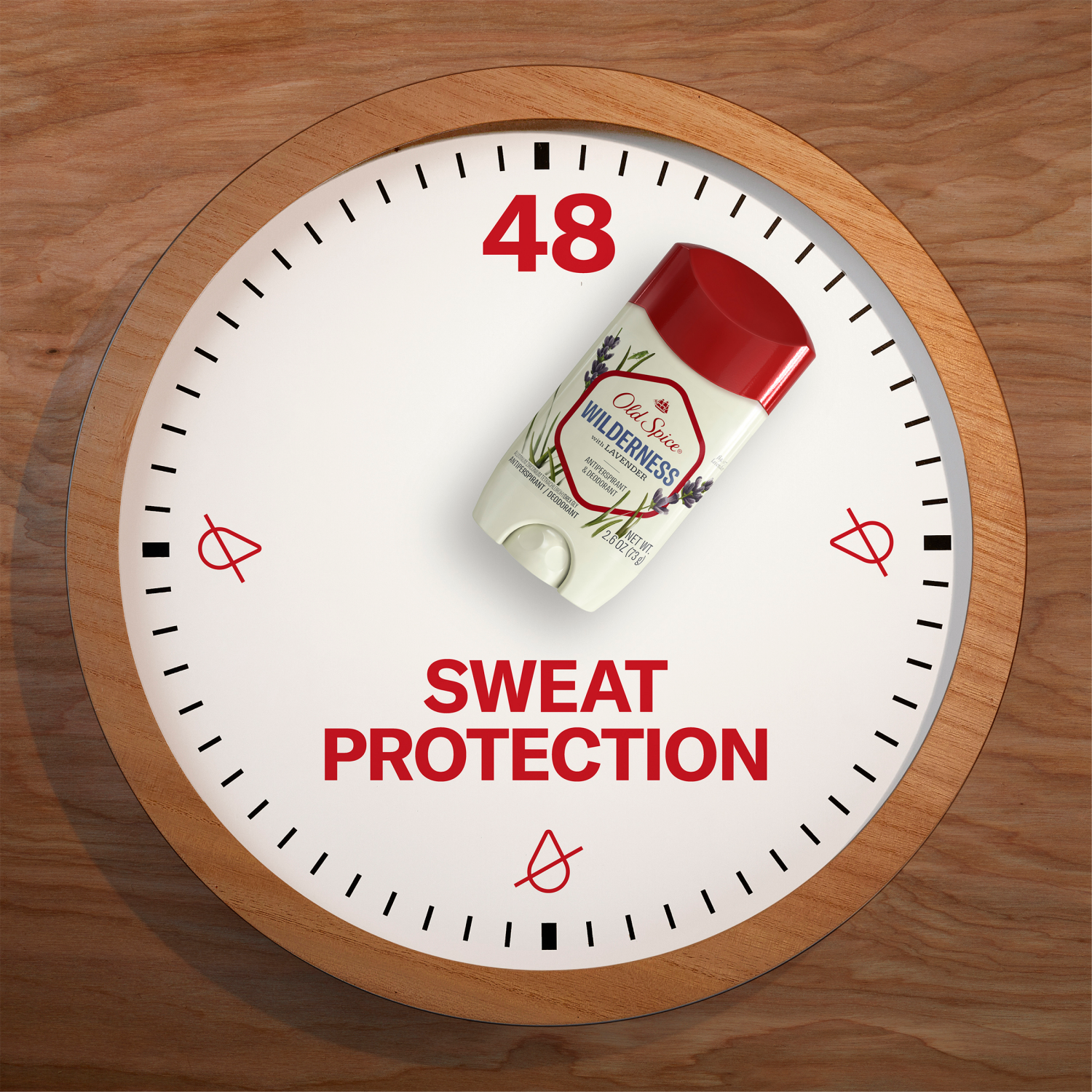 slide 5 of 8, Old Spice Men's Antiperspirant & Deodorant Wilderness with Lavender, 24/7 Sweat Protection, 2.6oz, 2.6 oz