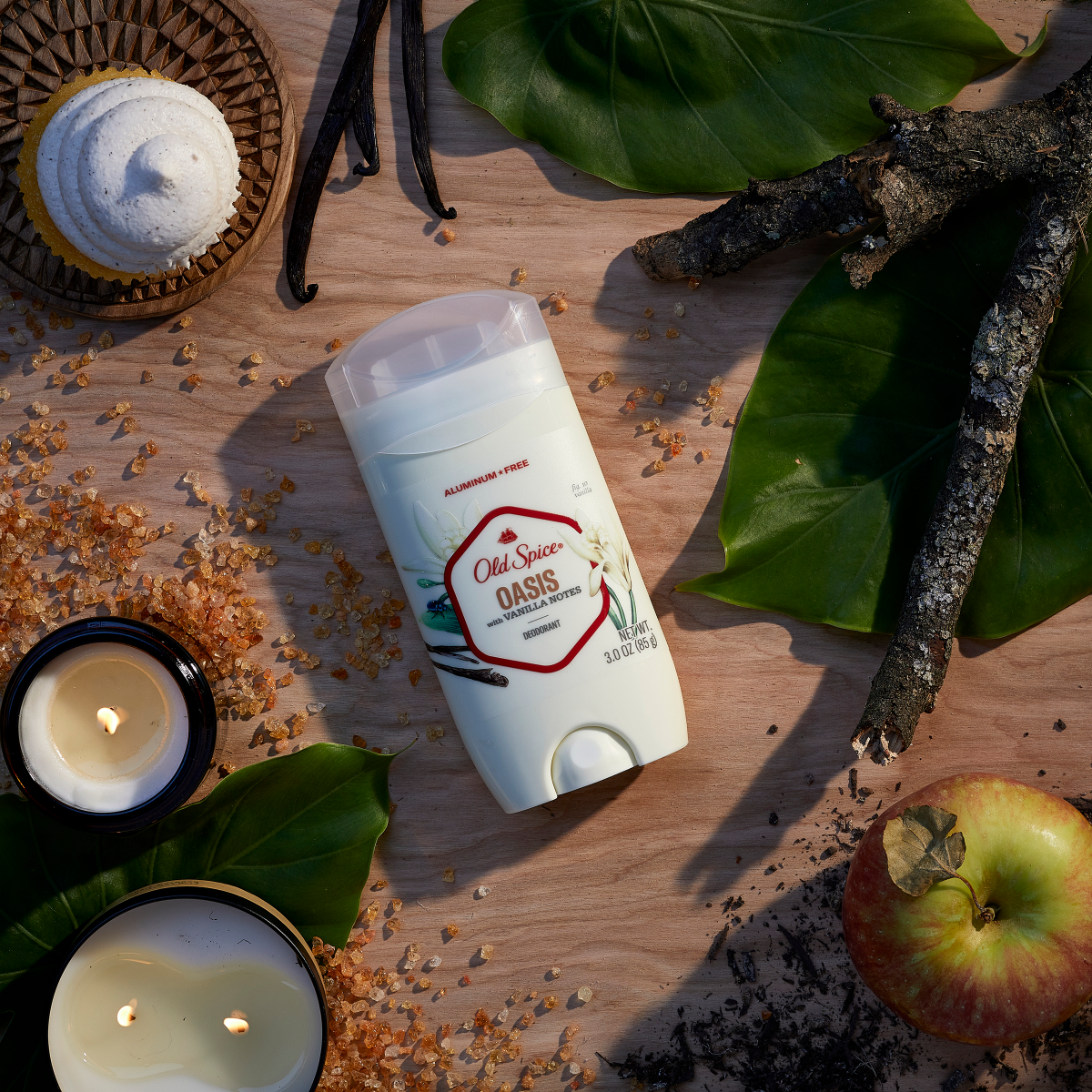 slide 13 of 29, Old Spice Men's Deodorant Aluminum-Free Oasis with Vanilla Notes, 3oz, 3 oz