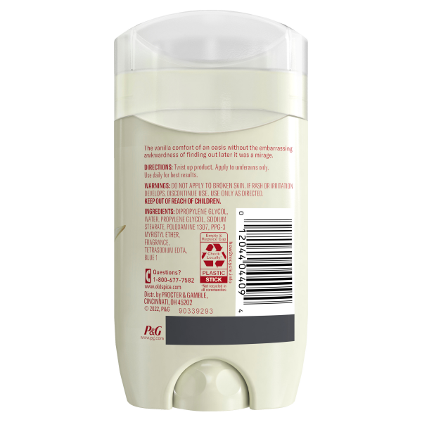 slide 28 of 29, Old Spice Men's Deodorant Aluminum-Free Oasis with Vanilla Notes, 3oz, 3 oz