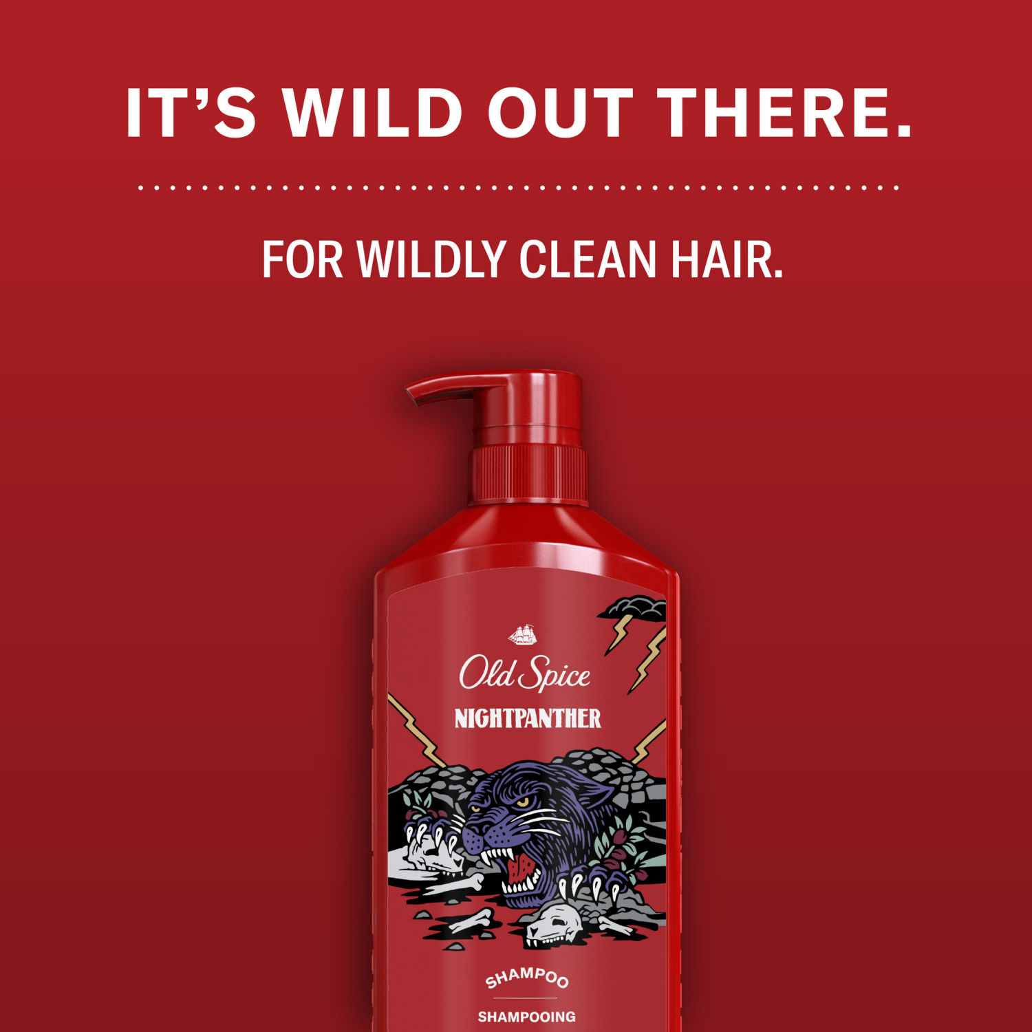 slide 2 of 5, Old Spice Nightpanther Shampoo for Men, 22 fl oz, 21.9 fl oz