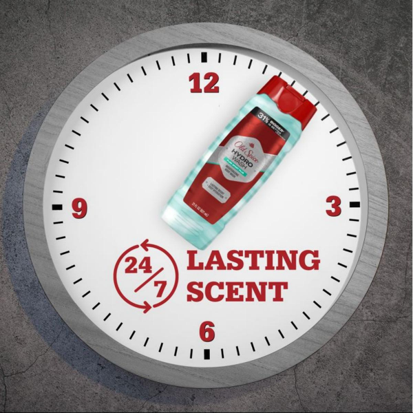 slide 4 of 29, Old Spice Men's Body Wash Moisturizing Hydro Wash Pure Sport Plus, 21 oz, 21 fl oz