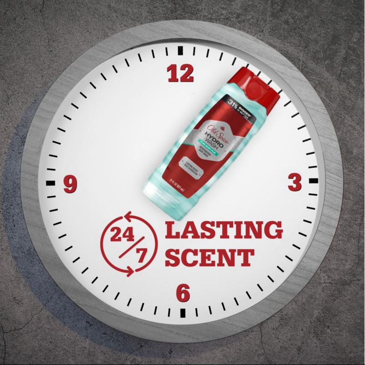 slide 5 of 29, Old Spice Men's Body Wash Moisturizing Hydro Wash Pure Sport Plus, 21 oz, 21 fl oz