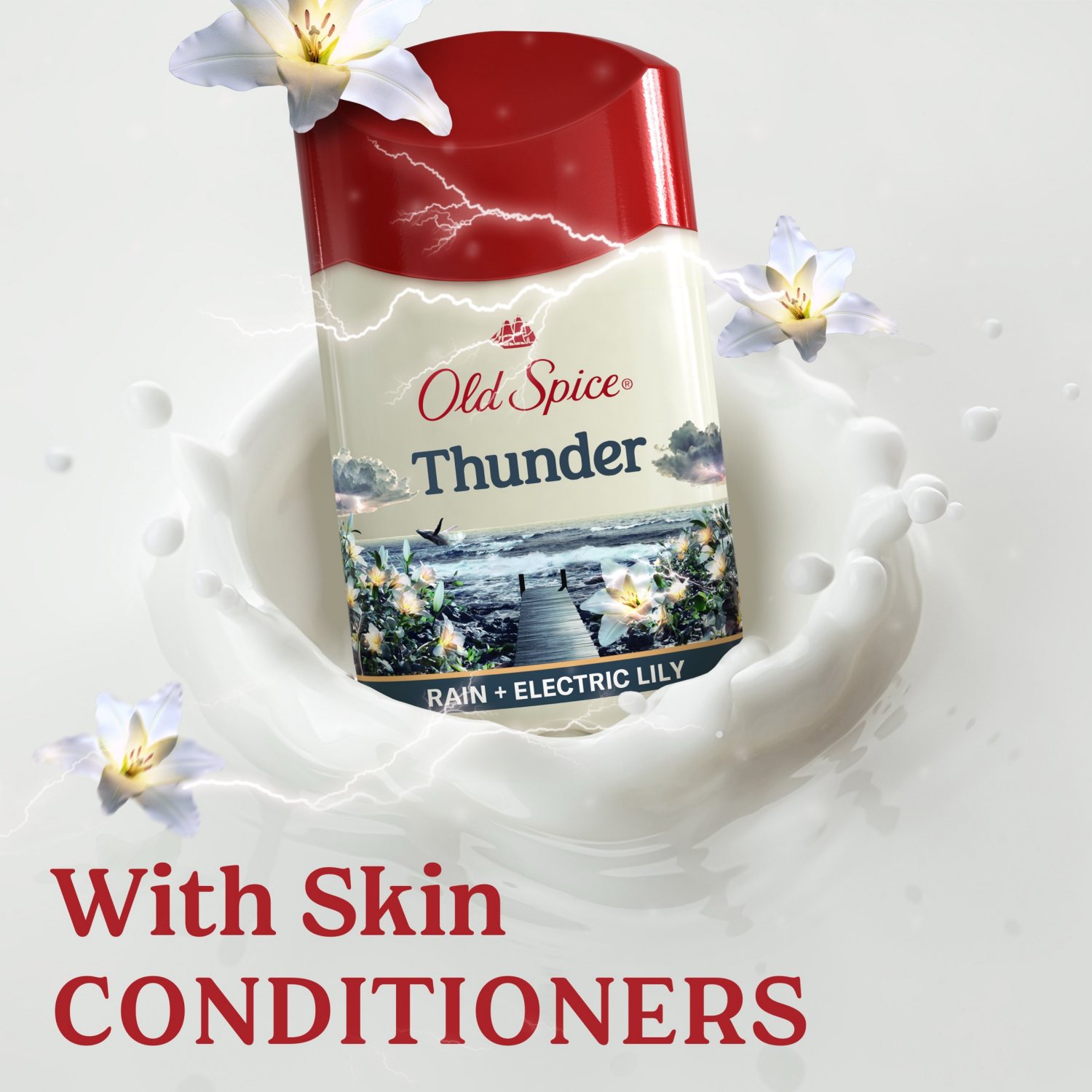 slide 8 of 8, Old Spice Antiperspirant Deodorant for Men in Thunder, 24/7 Lasting Freshness and Sweat Protection, 2.6oz, 2.6 oz