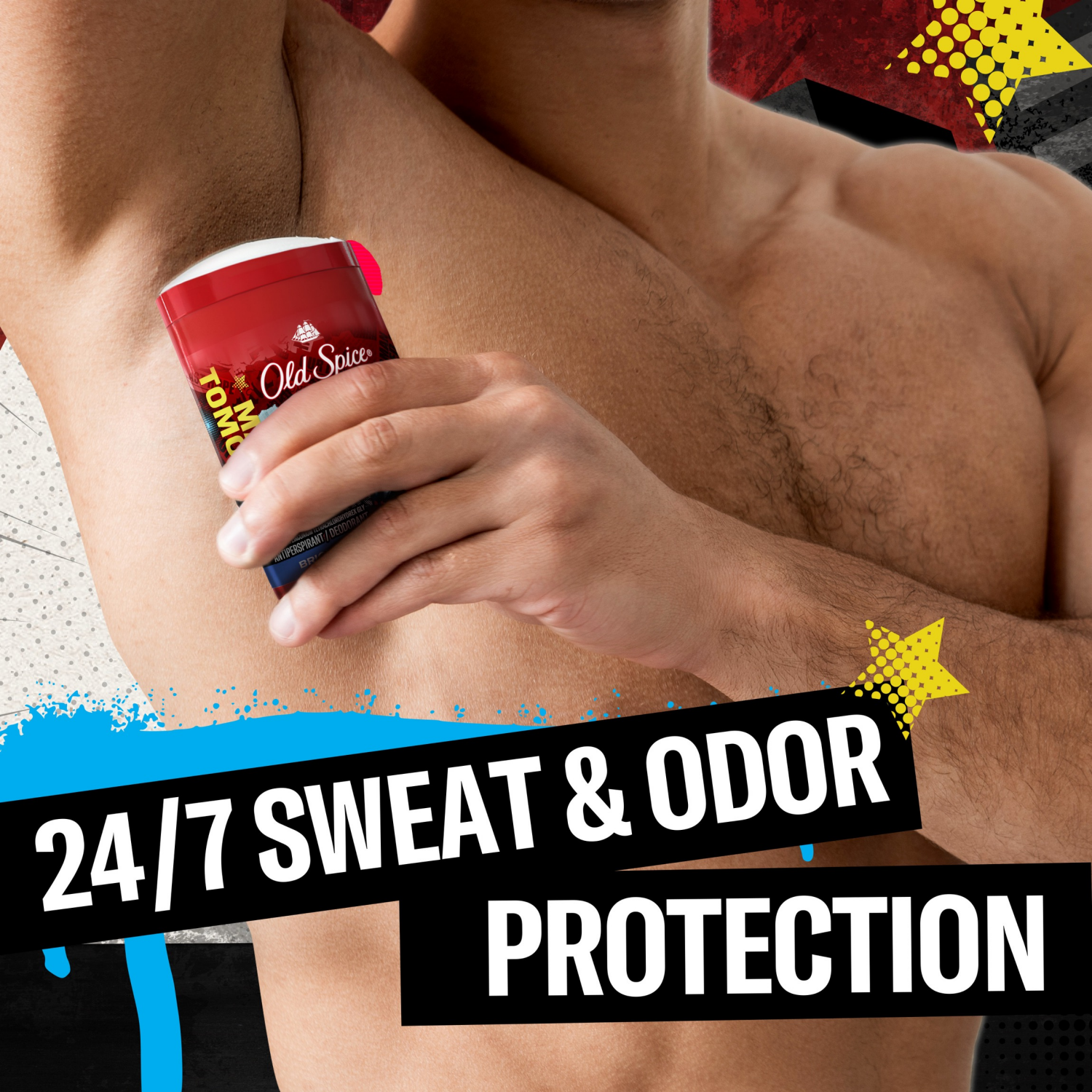 slide 7 of 8, Old Spice Antiperspirant and Deodorant for Men, 24/7 Freshness, Long Lasting Sweat and Odor Protection, Smell Like a Hero, Superman, Bright Citrus and Cosmos Scent, 2.6oz, 2.6 oz