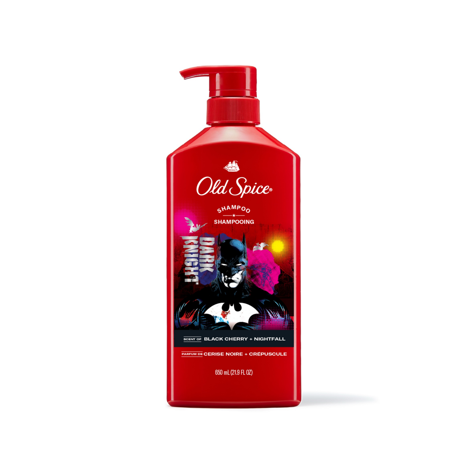 slide 3 of 8, Old Spice Dark Knight Shampoo - Black Cherry + Nightfall, 21.9 oz