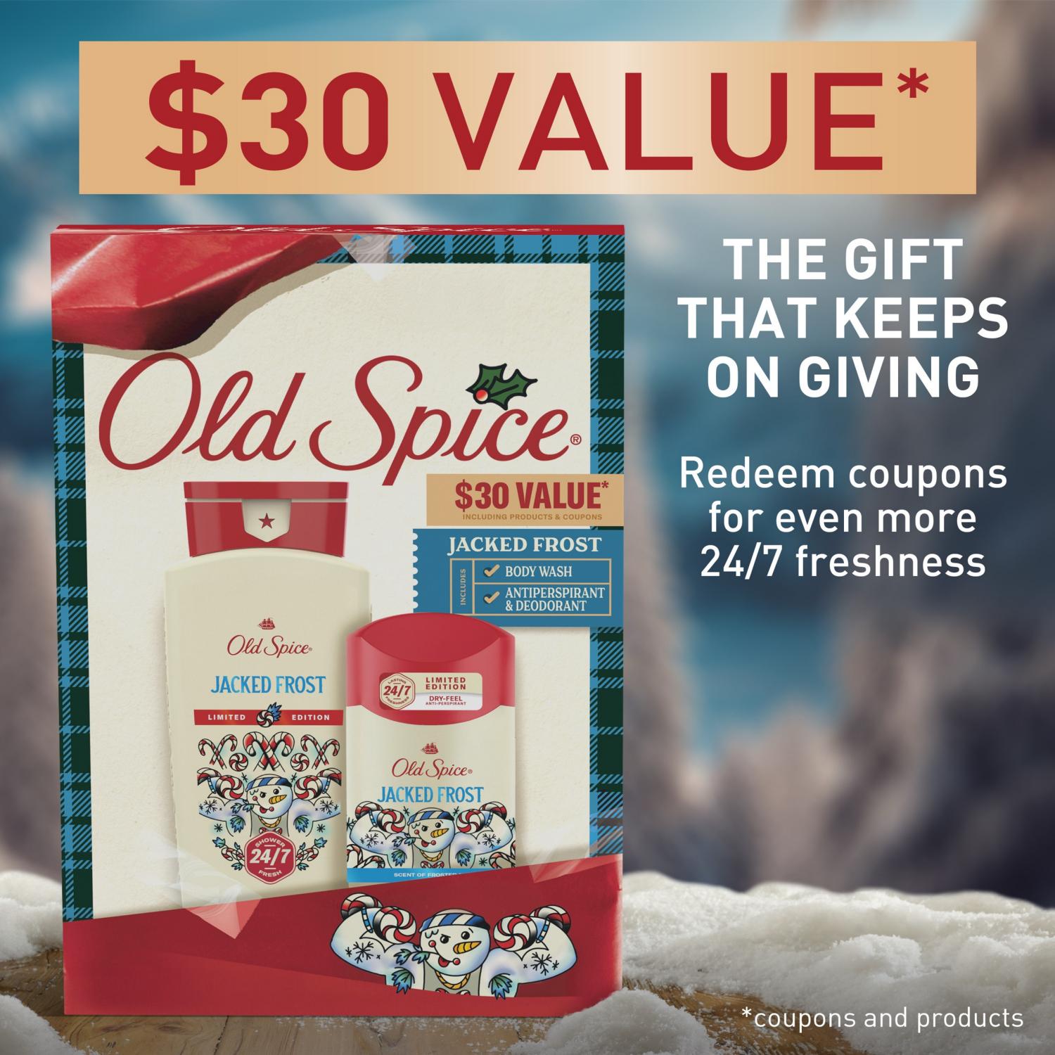 slide 4 of 8, Old Spice Men's Limited Edition Gift Set, Jacked Frost, 1 ct