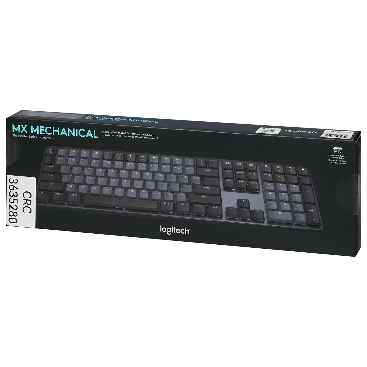 slide 4 of 10, Logitech Mx Mechanical Wireless Illuminated Performance Keyboard - Tactile Quiet Switches - Graphite - Backlit Keys - Bluetooth, 1 ct