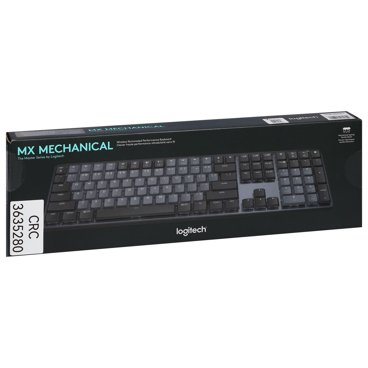 slide 6 of 10, Logitech Mx Mechanical Wireless Illuminated Performance Keyboard - Tactile Quiet Switches - Graphite - Backlit Keys - Bluetooth, 1 ct