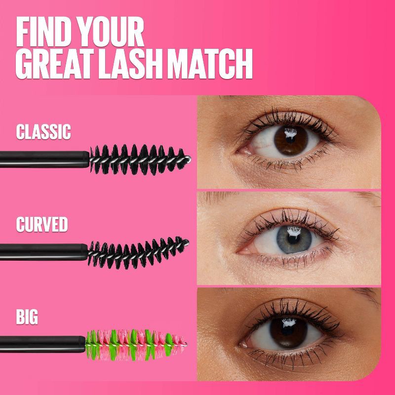 slide 7 of 8, Maybelline Great Lash Lengthening Washable Mascara - 101 Very Black - 0.43 fl oz, 0.43 fl oz