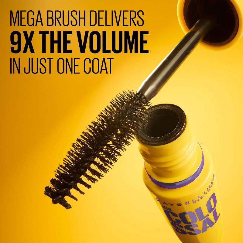 slide 5 of 8, Maybelline Volum' Express The Colossal Washable Mascara - 230 Glam Black - 0.31 fl oz, 0.31 fl oz