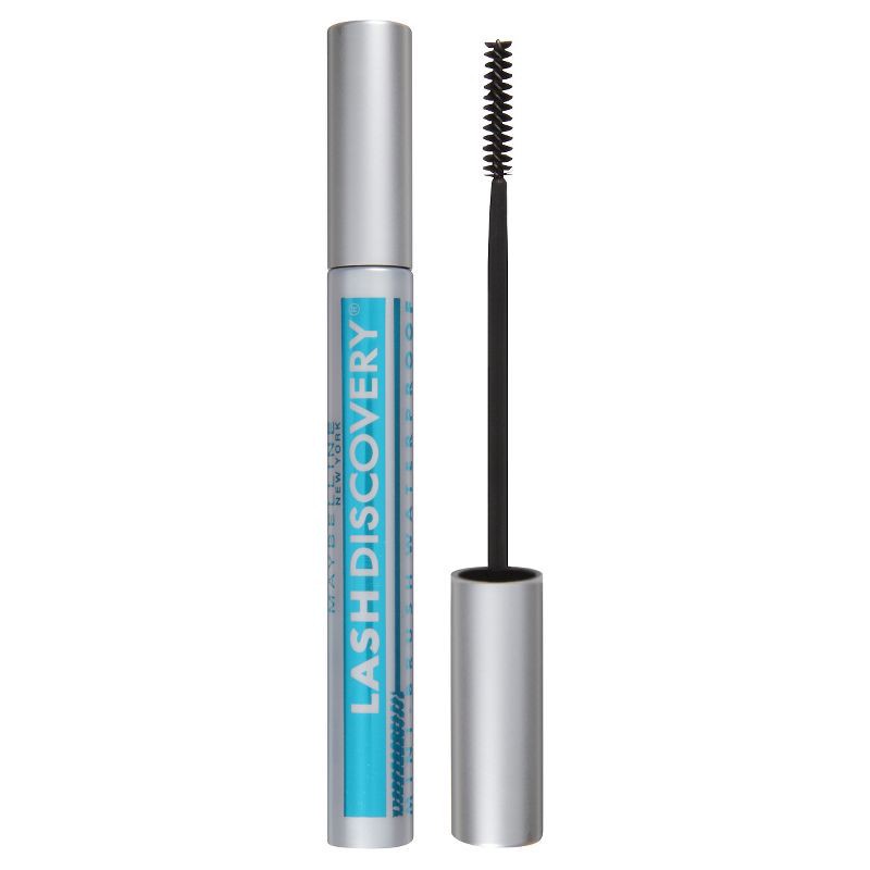 slide 1 of 3, Maybelline Lash Discovery Mini-Brush Defining & Lengthening Mascara - Very Black Waterproof - 0.16 fl oz, 0.16 fl oz