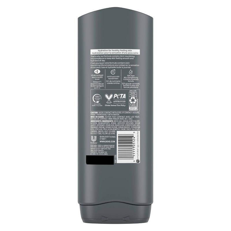 slide 3 of 11, Dove Men+Care Clean Comfort Micro Moisture Mild Formula Body Wash - 18 fl oz, 18 fl oz