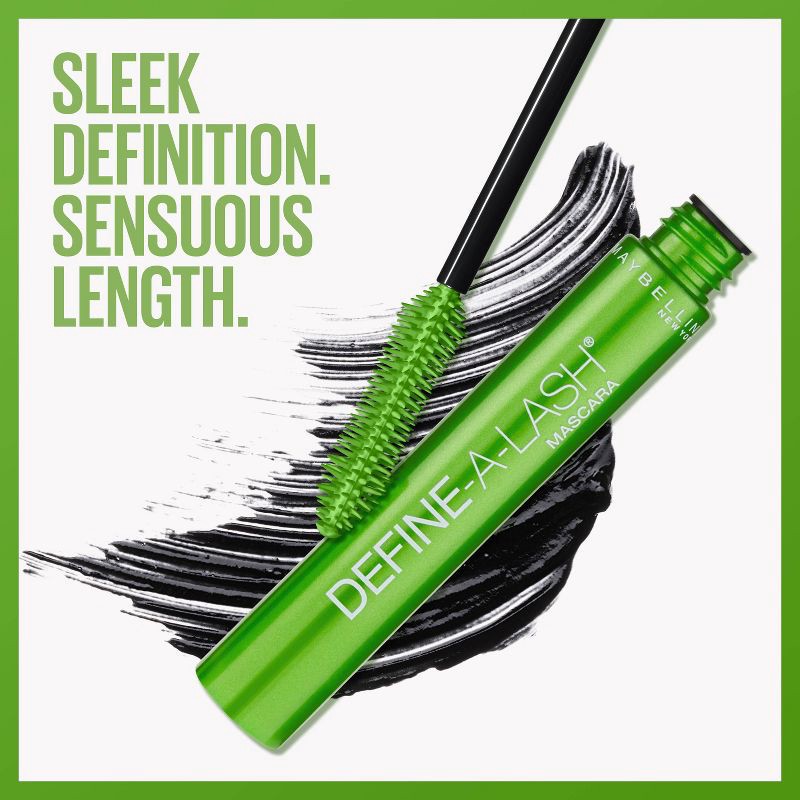 slide 3 of 7, Maybelline Define-A-Lash Lengthening Mascara - 801 Very Black - 0.22 fl oz, 0.22 fl oz