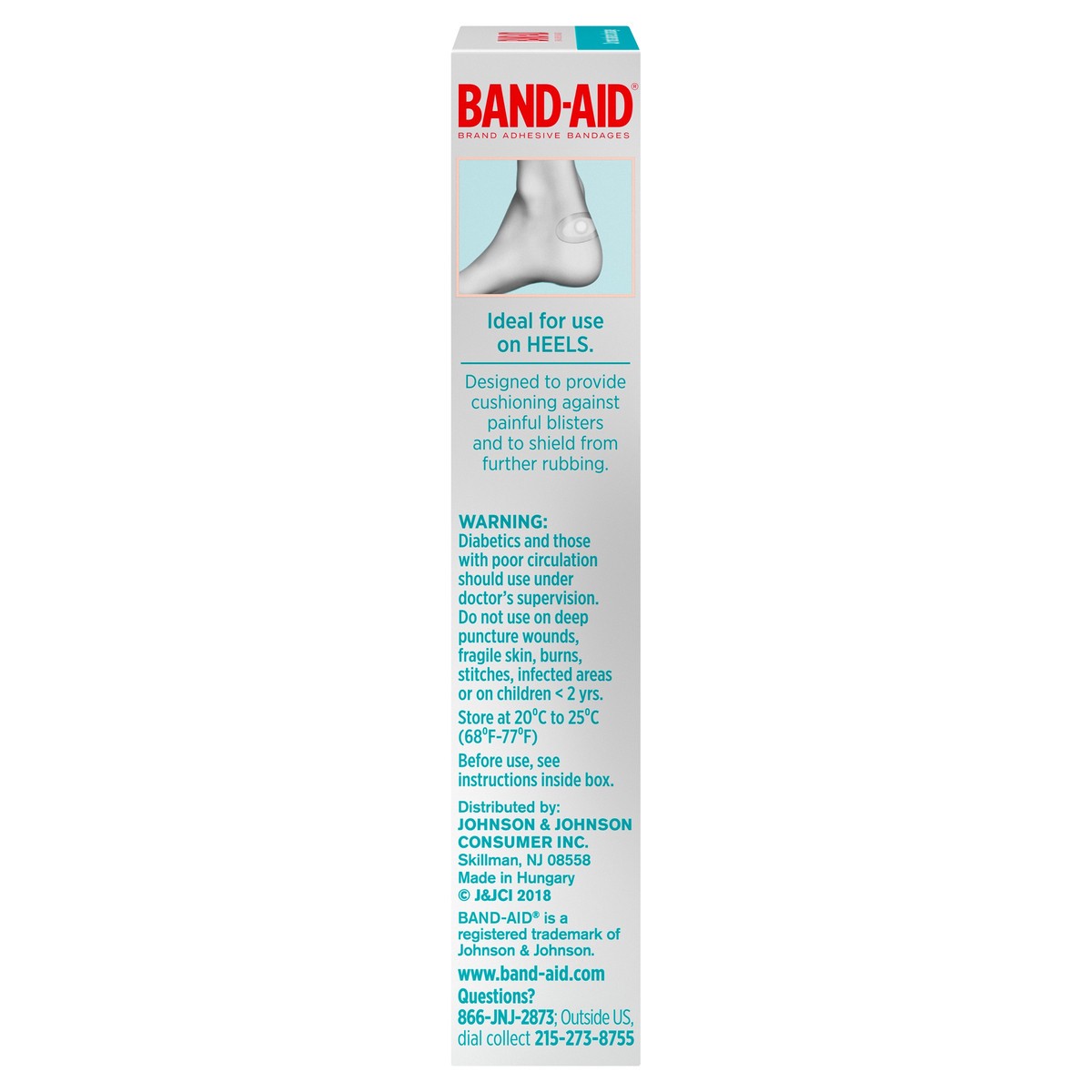 slide 4 of 5, BAND-AID Sterile Hydro Seal Waterproof Adhesive Hydrocolloid Gel Bandages for Heel Blisters, Cushioning, Waterproof & Shower Proof Blister Pad for Blister Relief, Long Lasting, 6 ct