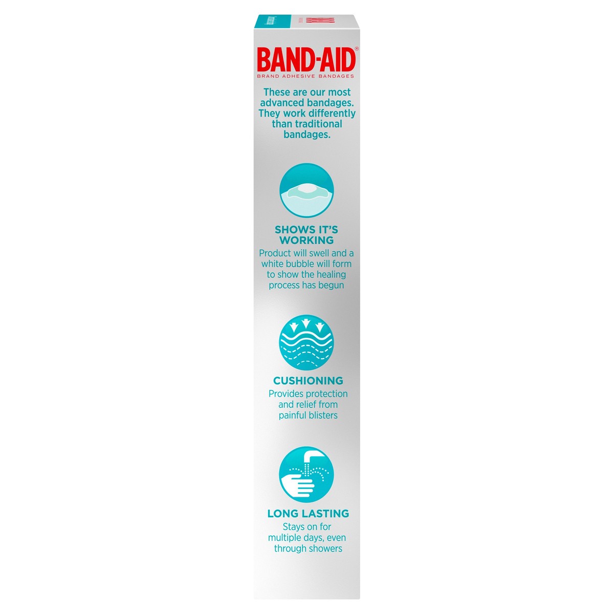 slide 5 of 5, BAND-AID Sterile Hydro Seal Waterproof Adhesive Hydrocolloid Gel Bandages for Heel Blisters, Cushioning, Waterproof & Shower Proof Blister Pad for Blister Relief, Long Lasting, 6 ct